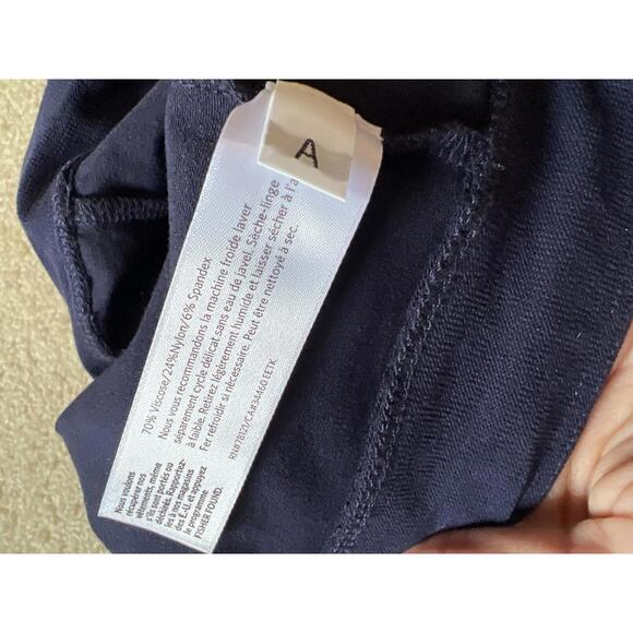 Eileen Fisher Stretch Jersey Slim Ankle Pants Woman 3X Navy Blue Pull-On Knit - Picture 8 of 8